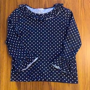 Size 8 polka dotted bell sleeve from Crewcuts!